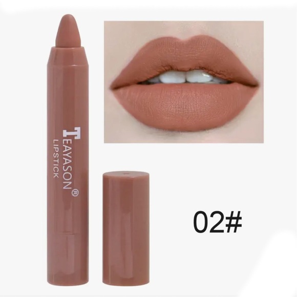 One Teayason Velvet Smooth Waterproof Matte Lipstick Pencil - Choose Color - Picture 7 of 13